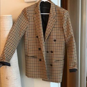 Zara checkered blazer